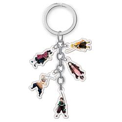 demon slayer anime double side acrylic keychain