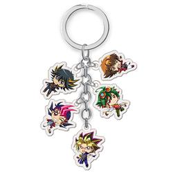 yugioh anime double side acrylic keychain