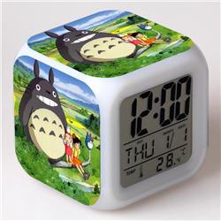 totoro anime led clock