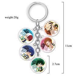 my hero academia anime double side acrylic keychain