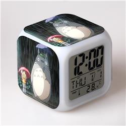 totoro anime led clock