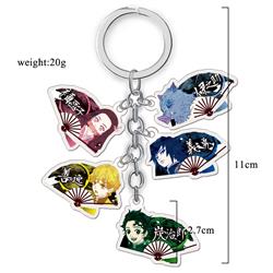 demon slayer anime double side acrylic keychain