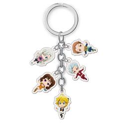 seven deadly sins anime double side acrylic keychain