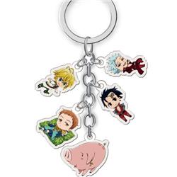 seven deadly sins anime double side acrylic keychain