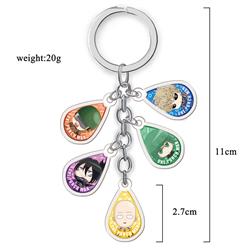 one punch man anime double side acrylic keychain