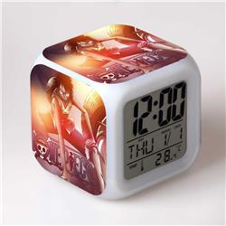 one piece anime led clock