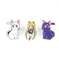 sailormoon anime pin 3*2.25cm