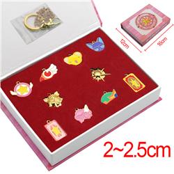 card captor sakura anime pin set