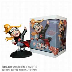 Naruto Deidara 859#H Boxed Figure Decoration Model 18CM 372G Color box size:14.5X12X17CM