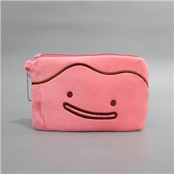 Pokemon Cleffa Plush zipper bag storage bag clutch bag wallet 20X12CM 0.04KG