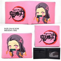 Demon Slayer Kimets Short two fold silicone wallet Style B