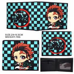 Demon Slayer Kimets Short two fold silicone wallet Style A