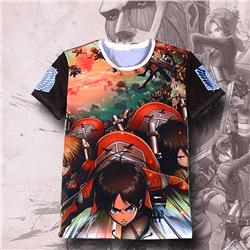 attack on titan anime 3d printed tshirt 2xs to 5xl