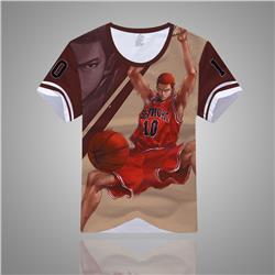 slam dunk anime 3d printed tshirt 2xs to 5xl