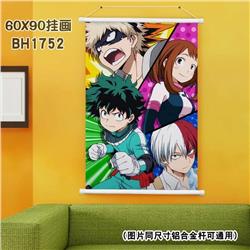 my hero academic anime wallscroll