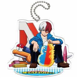 My Hero Academia Todoroki Shoto-2 Q version soma Small Standing Plates Acrylic keychain pendant 8-9CM