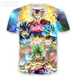 dragon ball broly anime 3d printed tshirt 2xs to 4xl