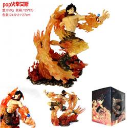 One Piece POP Portgas·D· Ace Boxed Figure Decoration Model 24.5X21X27CM 0.95K