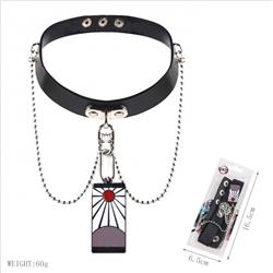 Demon Slayer Kimets Anime leather collar necklace 60G Style B