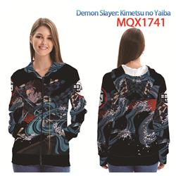 demon slayer anime 3d printed hoodie 2xs to 4xl