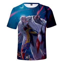 inuyasha anime 3d printed tshirt 2xs to 4xl