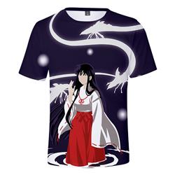 inuyasha anime 3d printed tshirt 2xs to 4xl