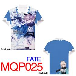 fate anime 3d printed polo tshirt 2xs to 4xl