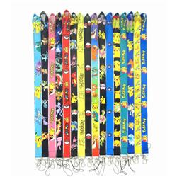 pokemon anime Lanyard keychain price for 10 pcs 92cm random selection