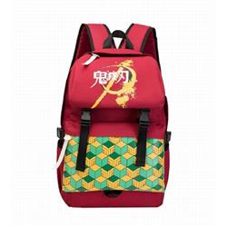 Demon Slayer Kimets Red Backpack School Bag