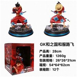 One Piece GK Monkey D. Luffy Boxed Figure Decoration Model 28CM 1260G a box of 12