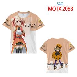 sword art online anime 3d printed tshirt 2xs to 5XL