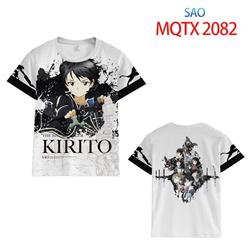 sword art online anime 3d printed tshirt 2xs to 5XL