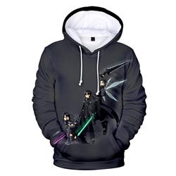 sword art online anime 3d printed hoodie 2xs to 4XL