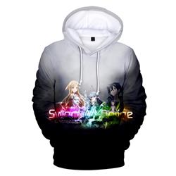 sword art online anime 3d printed hoodie 2xs to 4XL