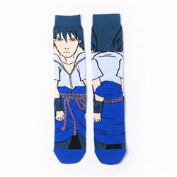 Naruto Uchiha Sasuke Anime cartoon tide socks cotton unisex socks straight socks price for 5 pcs