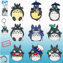 totoro anime double face keychain