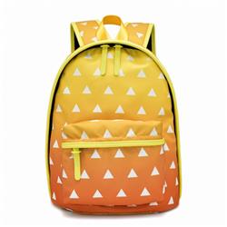 Demon Slayer Kimets Agatsuma Zenitsu Anime thick polyester twill waterproof backpack school bag 31X15X41CM 0.6KG