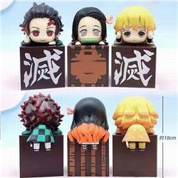 Demon Slayer Kimets a set of 3 Boxed Figure Decoration Model 10CM 0.3KG a box of 100 sets