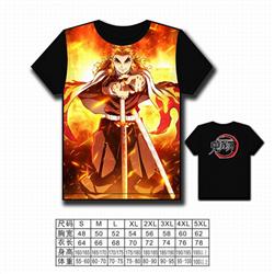 Demon Slayer Kimets Full color printed short-sleeved T-shirt S M L XL 2XL 3XL 4XL 5XL