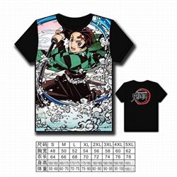 Demon Slayer Kimets Full color printed short-sleeved T-shirt S M L XL 2XL 3XL 4XL 5XL