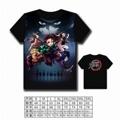 Demon Slayer Kimets Full color printed short-sleeved T-shirt S M L XL 2XL 3XL 4XL 5XL