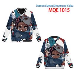 demon slayer anime 3d printed baseball hoodie xs to 4xl