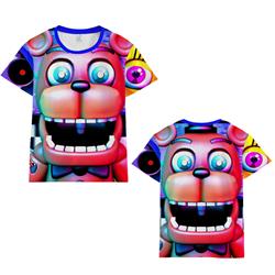 five nights at freddys 3d printed tshirt 2xs to 4xl