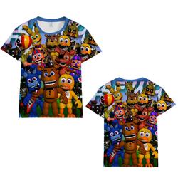 five nights at freddys 3d printed tshirt 2xs to 4xl