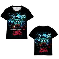 five nights at freddys 3d printed tshirt 2xs to 4xl