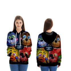 five nights at freddys 3d printed hoodie 2xs to 4xl