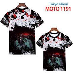 tokyo ghoul anime 3d printed tshirt 2xs to 4xl