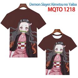 demon slayer anime 3d printed tshirt 2xs to 4xl