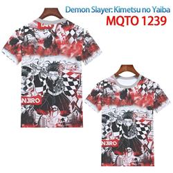 demon slayer anime 3d printed tshirt 2xs to 4xl