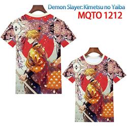 demon slayer anime 3d printed tshirt 2xs to 4xl
